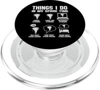 Funny Tornado Things I Do In My Spare Time Storm Chasing PopSockets PopGrip for MagSafe