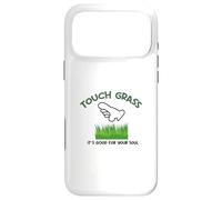 Funny Touch Some Grass Sarcastic Outdoor Nature Lover Memes Case for iPhone 17 Pro Max
