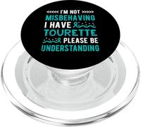 Funny Tourette Syndrome Warrior PopSockets PopGrip for MagSafe