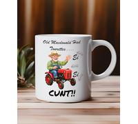Funny Tourettes Mug - “Old Macdonald Had Tourettes Ei Ei CUNT” | Neurodivergent Gift | Sweary Novelty Coffee Cup | ADHD Autism Humour