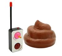 Funny Toy Car with Poop - 10 x 10 x 7 cm Prank Vehicle, ABS Remote Control, 360° Rotating Entertainment with Simulated Sound and Smooth Driving | Fun Gift for Kids,