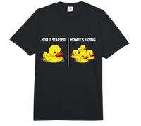 Funny Toy Rubber Duck How it Started How It's Going Kids Comfort Colors Adult Heavyweight T-Shirt