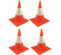 Funny Traffic Cone Hats for Adults - 4 Mens Traffic Cone Hats, Novelty Orange Accessories for Hilarious Fancy Dress. Silly Construction Costumes For Men, Stag Party Costumes And Party Accessories
