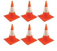 Funny Traffic Cone Hats for Adults - 6 Mens Traffic Cone Hats, Novelty Orange Accessories for Hilarious Fancy Dress. Silly Construction Costumes For Men, Stag Party Costumes And Party Accessories