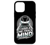 Funny Train Lover Railfan I Have A One Track Mind Monorail Case for iPhone 12 mini
