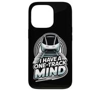 Funny Train Lover Railfan I Have A One Track Mind Monorail Case for iPhone 13 Pro