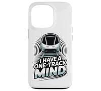 Funny Train Lover Railfan I Have A One Track Mind Monorail Case for iPhone 13 Pro