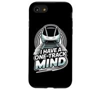 Funny Train Lover Railfan I Have A One Track Mind Monorail Case for iPhone SE (2020) / 7/8