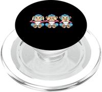 Funny Transgender Monkeys See Hear Speak Pride PopSockets PopGrip for MagSafe