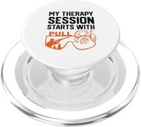 funny Trap Shooting my therapy session starts with pull PopSockets PopGrip for MagSafe