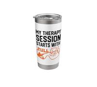 Funny Trap Shooting My Therapy Session Starts with Pull Stainless Steel Insulated Tumbler