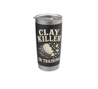 Funny Trap Shooting Practice Clay Target Shooter Stainless Steel Insulated Tumbler