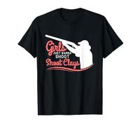Funny Trap Skeet Shooting Shirt Girls Just Wanna Shoot Clays T-Shirt
