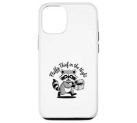Funny Trash Panda Raccoon Meme Fluffy Thief in the Night Case for iPhone 12/12 Pro