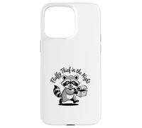 Funny Trash Panda Raccoon Meme Fluffy Thief in the Night Case for iPhone 15 Pro Max