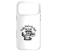 Funny Trash Panda Raccoon Meme Fluffy Thief in the Night Case for iPhone 17 Pro Max