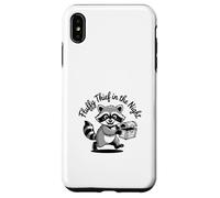 Funny Trash Panda Raccoon Meme Fluffy Thief in the Night Case for iPhone XS Max