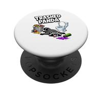 Funny Trashed Panda Funny Drunk Racoon Meme PopSockets Adhesive PopGrip