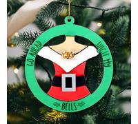 Funny Tree Decorations Naughty Santa Christmas Decorations Funny Ornaments Holiday Indoor and Outdoor Home Bedroom Office Christmas Hanging Ornament Friends and Colleagues Prank Gifts