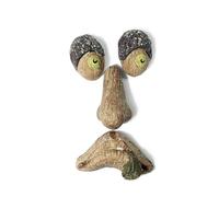 Funny Tree Face Resin Ornament Garden Decor Aents, Halloween Prank Props for Bark, Spooky Outdoor Decorations for Tree Faces,P1 (Y3)
