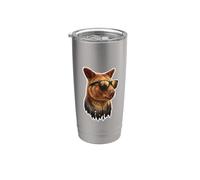 Funny Tree Kangaroo Sunglasses Animal Graphic Stainless Steel Insulated Tumbler