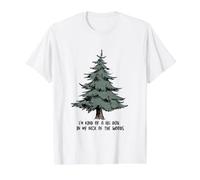 Funny Tree Pun for Outdoor Enthusiasts in the Mountains Value Graphic T-Shirt, Men, White, L