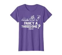 Funny Triathlon - Triathlete Fancy A Threesome? Distressed T-Shirt