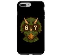Funny Triceratops Dinosaur Sunglasses 67 Six Seven Meme Case for iPhone 7 Plus/8 Plus