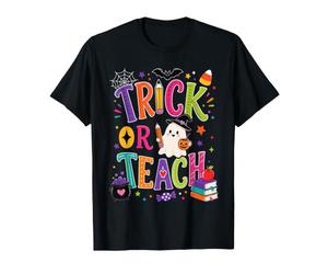 Funny Trick or Teach Ghost Teacher Halloween Costume Women T-Shirt