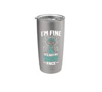 Funny Trigeminal Neuralgia Warrior Stainless Steel Insulated Tumbler