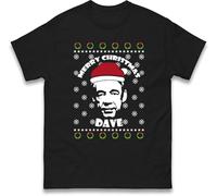 Funny Trigger Only Fools & Horses Merry Christmas Dave T-Shirt, Del Boy Rodney Xmas Unisex Tee Black