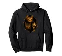 Funny Trio of Curious Kittens Cat Lovers Cat Owner for Kids Pullover Hoodie