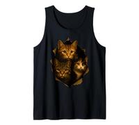 Funny Trio of Curious Kittens Cat Lovers Cat Owner for Kids Tank Top