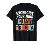 Funny Trivia Host Excercise Your Mind Trivia Game Night Value Graphic T-Shirt