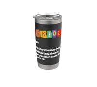 Funny Trivia Night Host Askhole Trivia Game Night Stainless Steel Insulated Tumbler