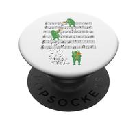 Funny trombone player Frog Playing trombone toad lover clef PopSockets Adhesive PopGrip