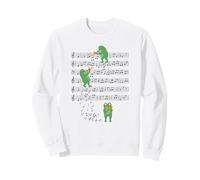 Funny trombone player Frog Playing trombone toad lover clef Sweatshirt