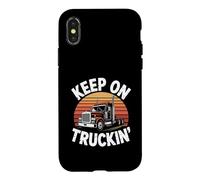 Funny Truck Driver Equipment - Keep On Truckin' Case for iPhone X/XS