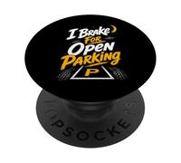 Funny Truck Driver I Brake For Open Parking PopSockets Adhesive PopGrip