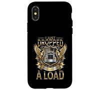 Funny Truck Driver I just Dropped a Load Trucker Case for iPhone X/XS