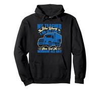 Funny Truck Driver Stare Out Window Big Rig Pullover Hoodie