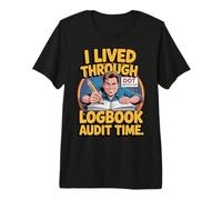 Funny Trucker I Lived Through DOT Inspection Truck Driver Premium T-Shirt
