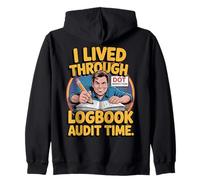 Funny Trucker I Lived Through DOT Inspection Truck Driver Zip Hoodie