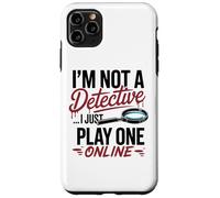 Funny True Crime Armchair Detective Podcast Humor Case for iPhone 11 Pro Max