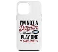 Funny True Crime Armchair Detective Podcast Humor Case for iPhone 13 Pro Max