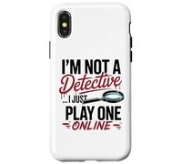 Funny True Crime Armchair Detective Podcast Humor Case for iPhone X/XS