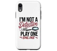 Funny True Crime Armchair Detective Podcast Humor Case for iPhone XR