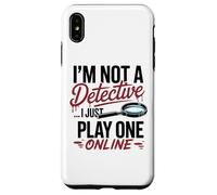 Funny True Crime Armchair Detective Podcast Humor Case for iPhone XS Max