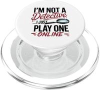 Funny True Crime Armchair Detective Podcast Humor PopSockets PopGrip for MagSafe