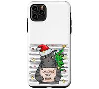 Funny True Crime Christmas Cat Dad Grumpy Serial Killer Cat Case for iPhone 11 Pro Max